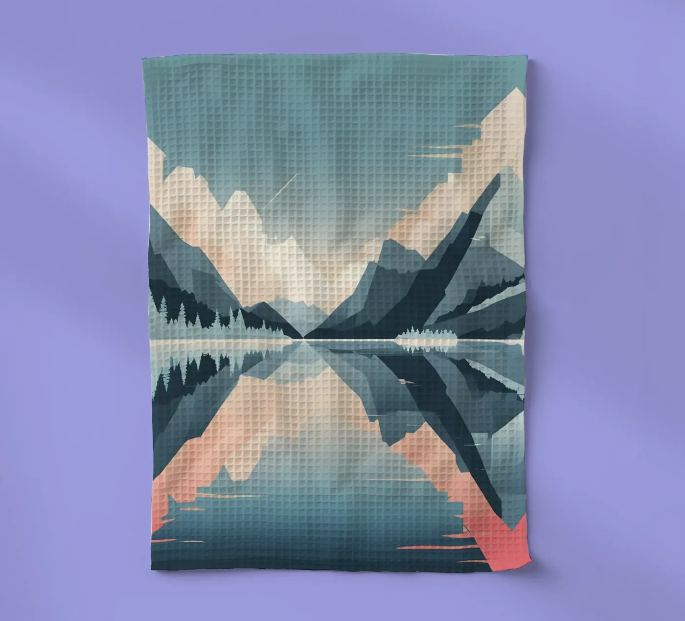 Mountain reflection torchon de LIFESTYLE OBJECTS