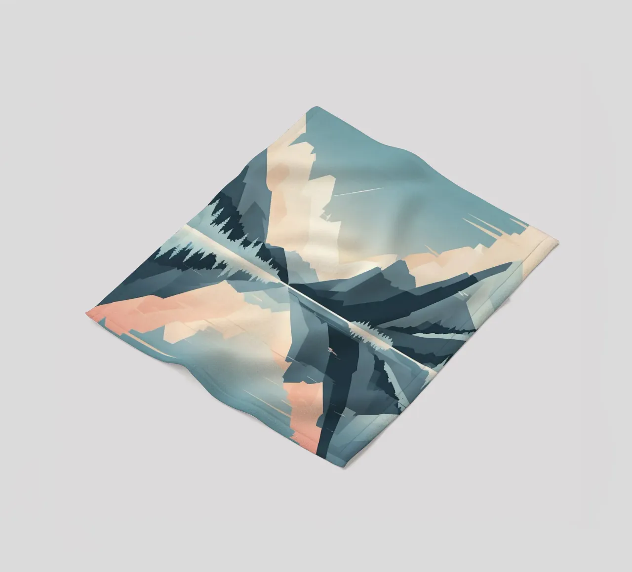 Mountain reflection fleecedeken van LIFESTYLE OBJECTS