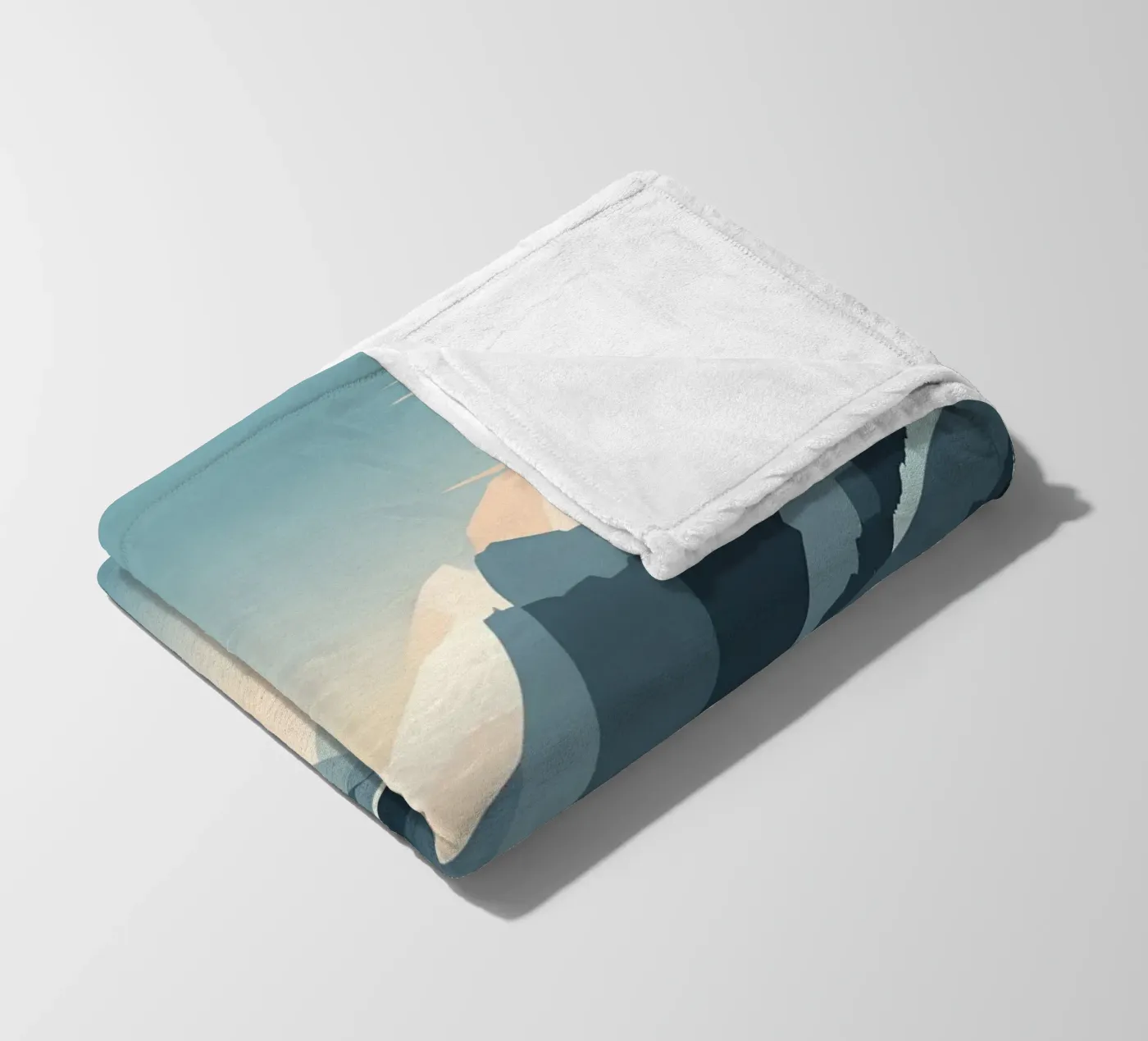 Mountain reflection fleece blanket by LIFESTYLE OBJECTS