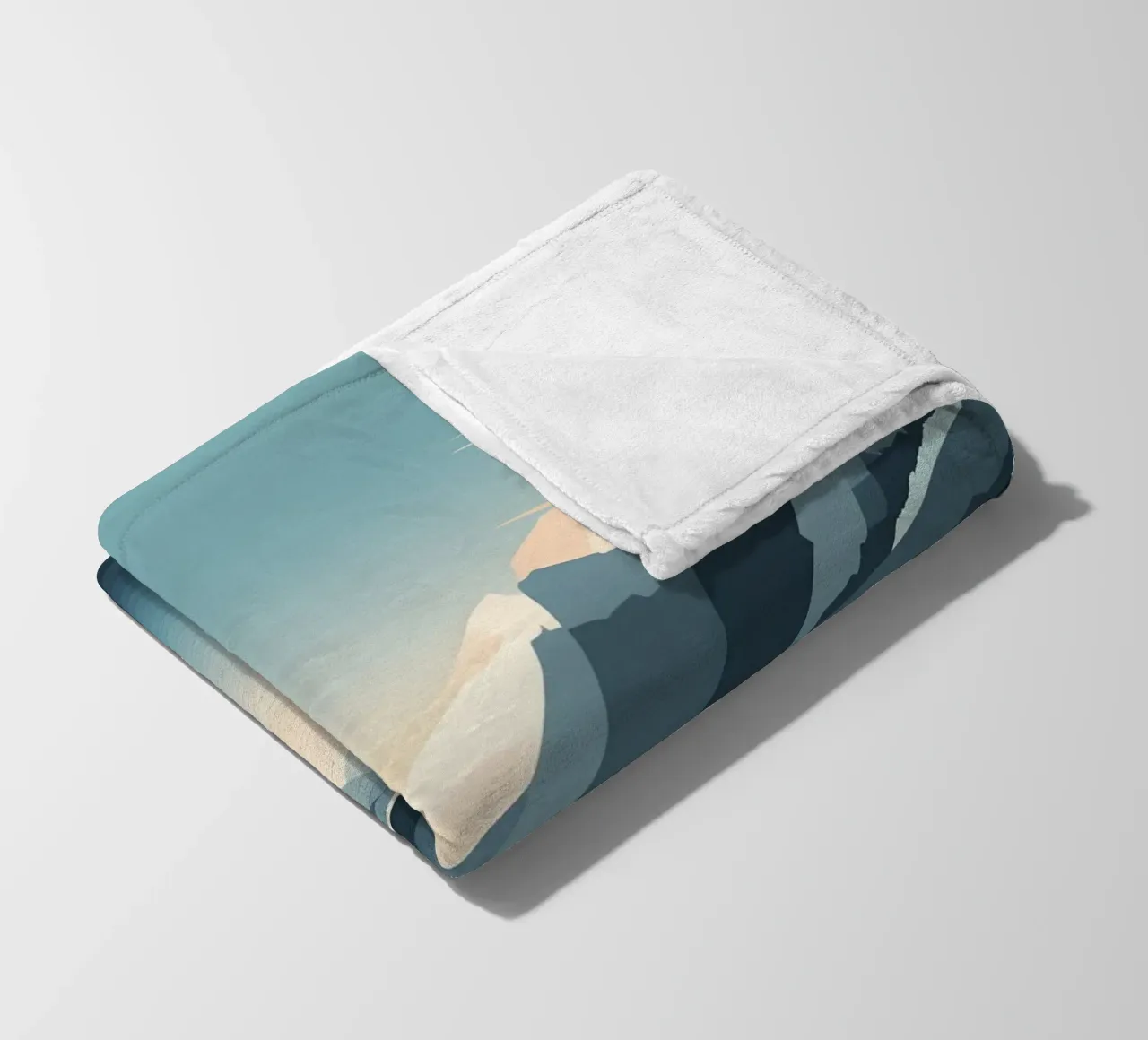 Mountain reflection fleecedeken van LIFESTYLE OBJECTS