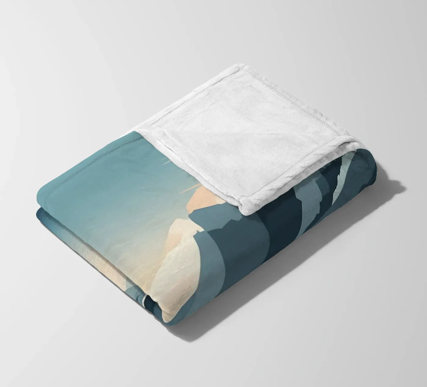 Mountain reflection fleece blanket by LIFESTYLE OBJECTS