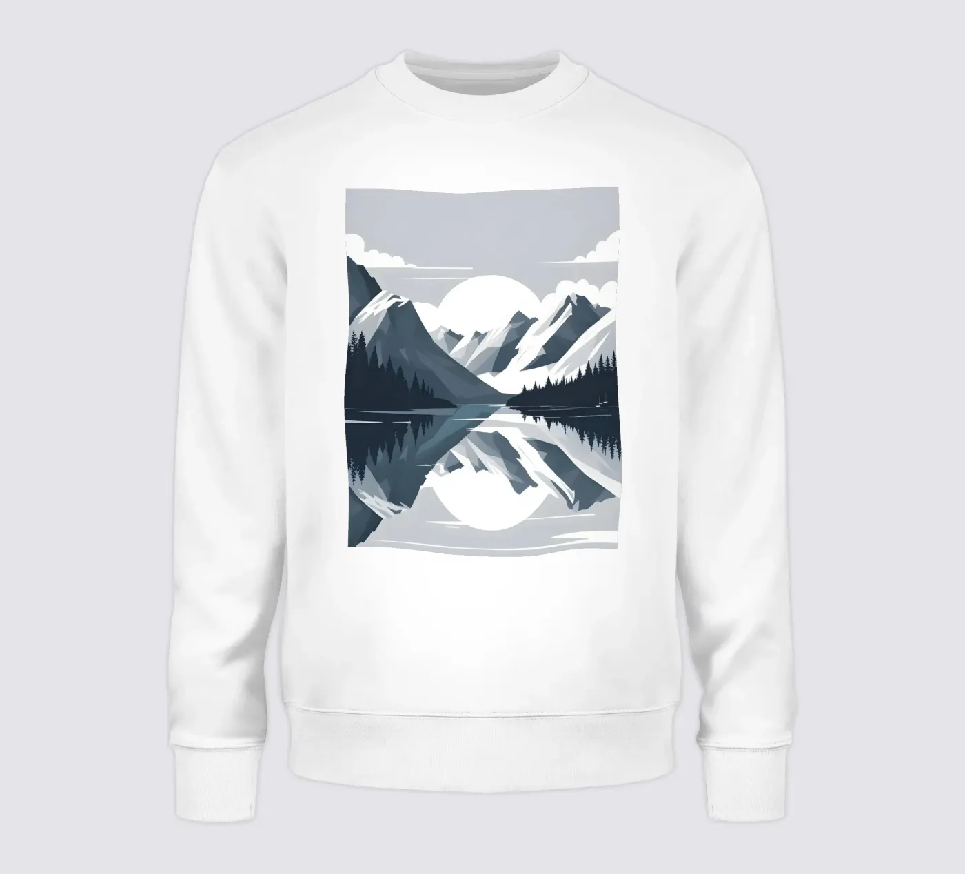 Riflessione sulle montagne felpa da LIFESTYLE OBJECTS