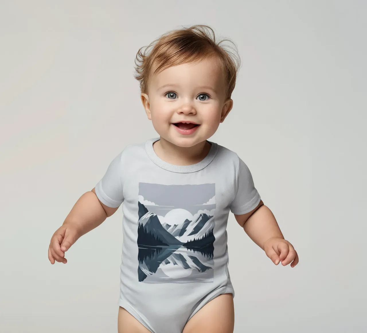 Réflexion sur la montagne body bébé de LIFESTYLE OBJECTS