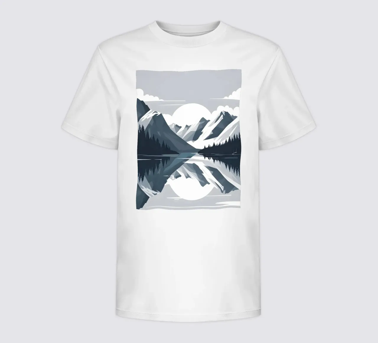 Riflessione sulle montagne t-shirt bambini da LIFESTYLE OBJECTS