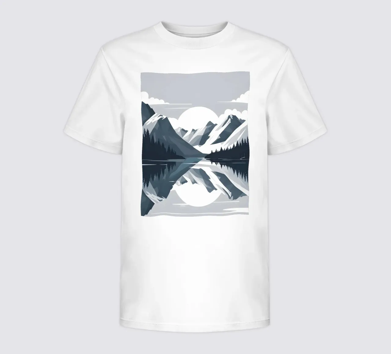 Riflessione sulle montagne t-shirt bambini da LIFESTYLE OBJECTS
