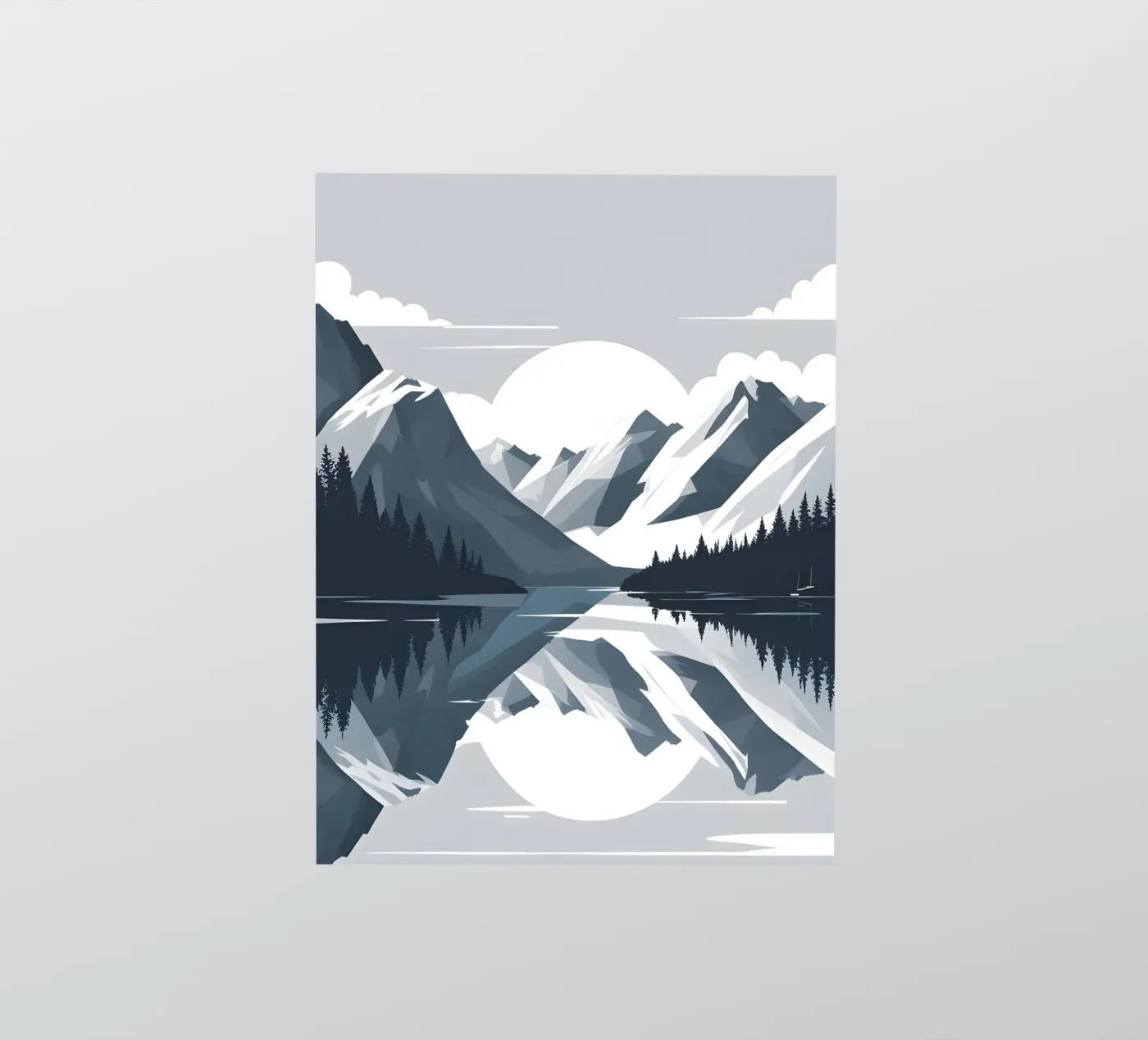 Mountain reflection sticker by LIFESTYLE OBJECTS
