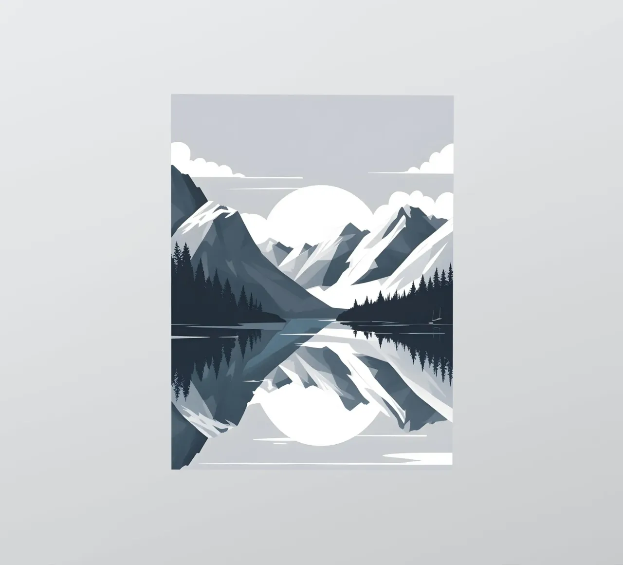 Mountain reflection sticker by LIFESTYLE OBJECTS