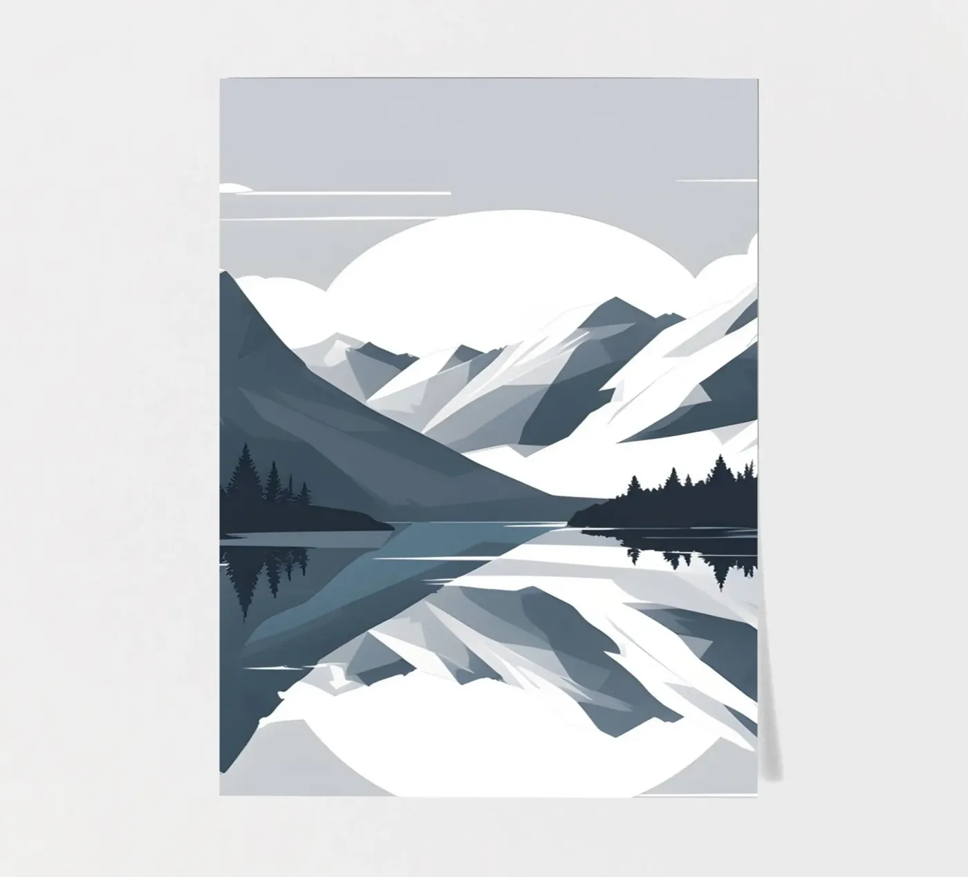 Mountain reflection sticker sheet by LIFESTYLE OBJECTS
