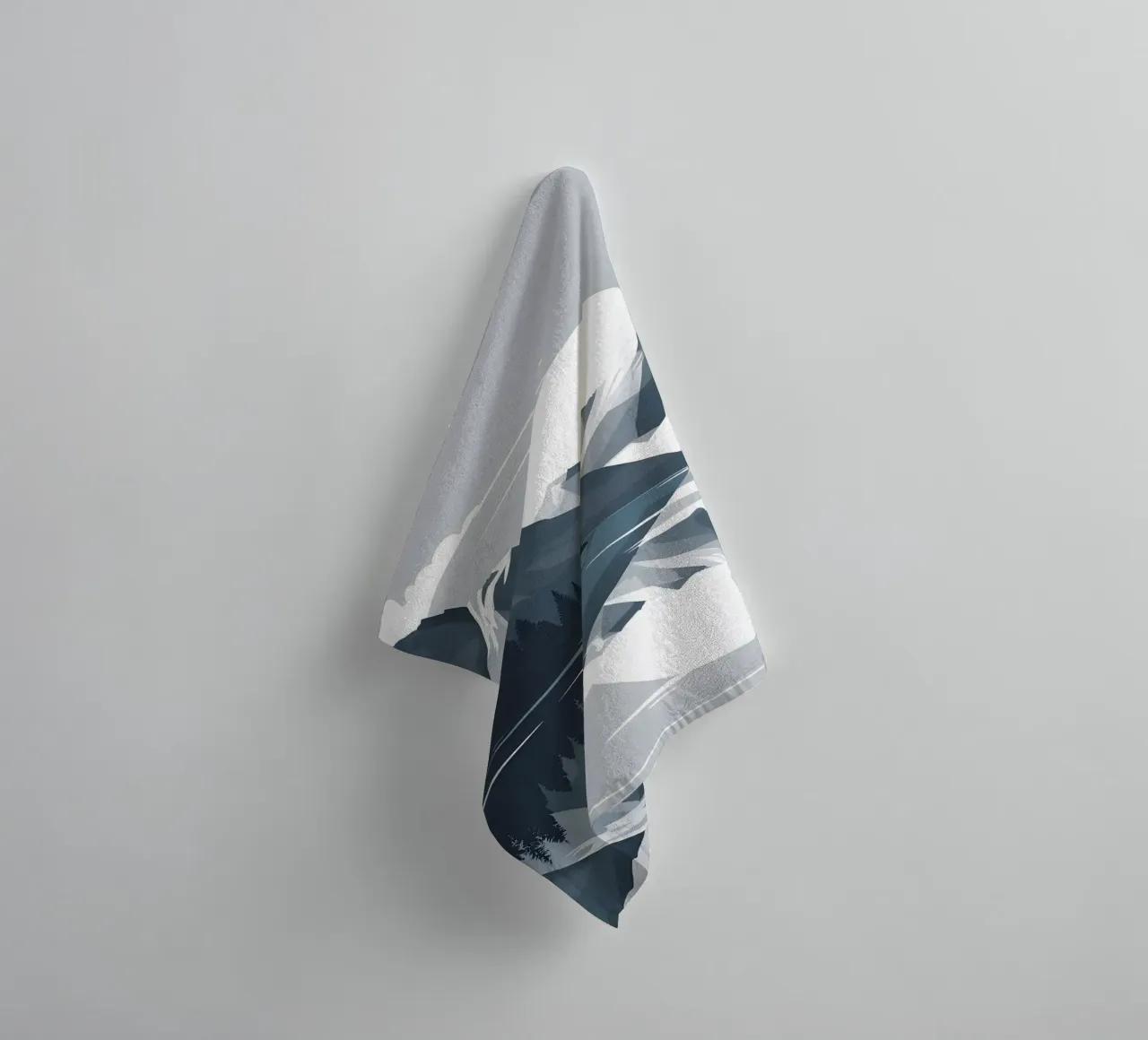 Mountain reflection towel by LIFESTYLE OBJECTS