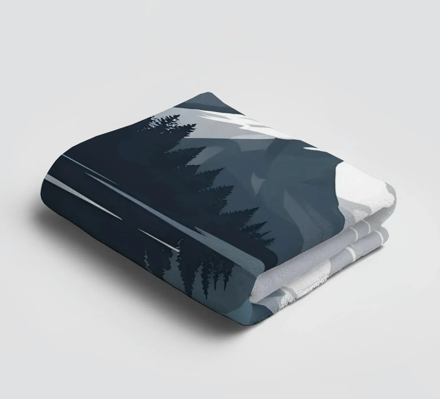 Mountain reflection towel by LIFESTYLE OBJECTS