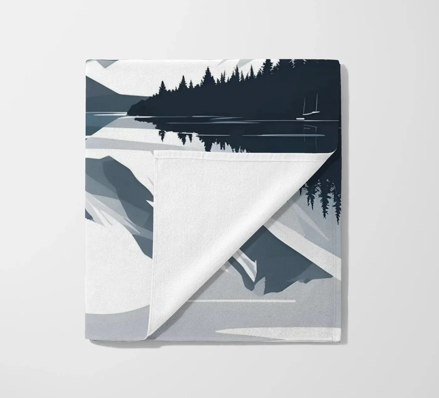 Riflessione sulle montagne telo mare da LIFESTYLE OBJECTS