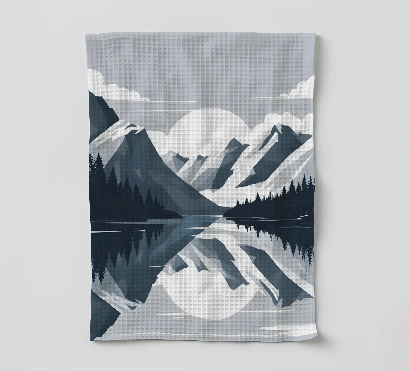 Mountain reflection Geschirrtuch von LIFESTYLE OBJECTS
