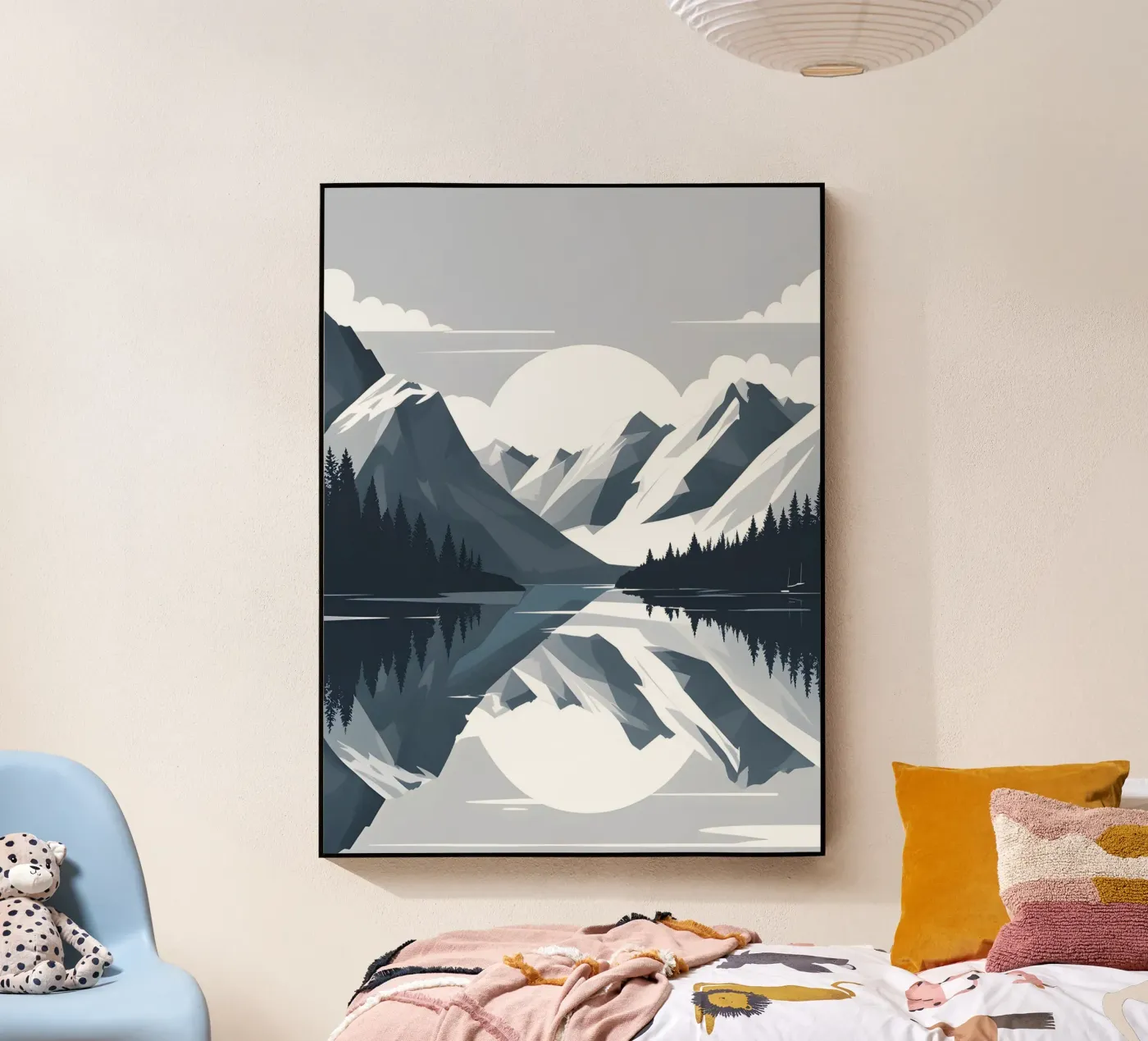 Mountain reflection acrylic glass by LIFESTYLE OBJECTS