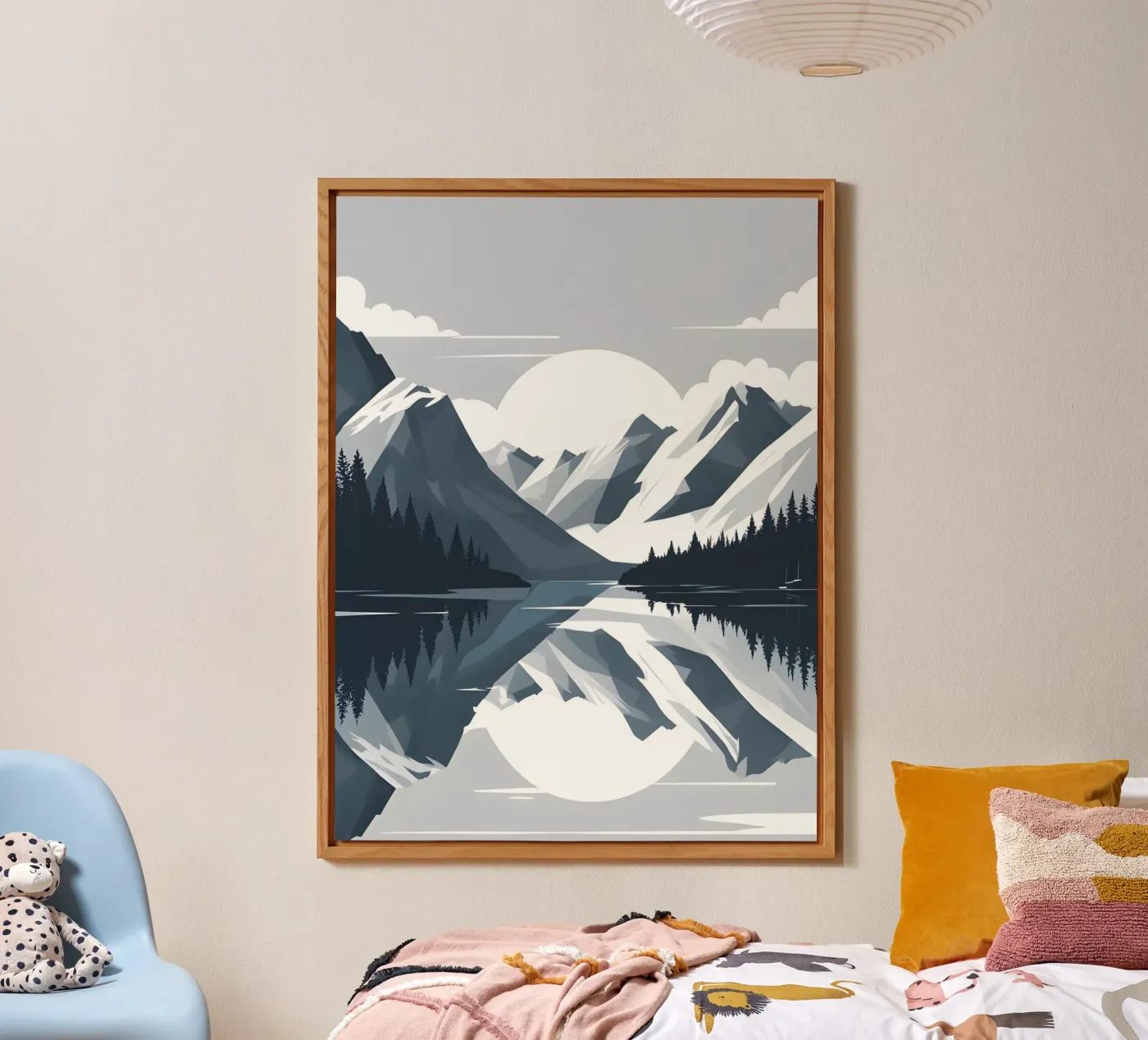 Riflessione sulle montagne pannello forex da LIFESTYLE OBJECTS