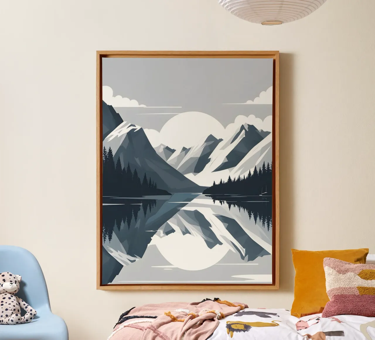 Mountain reflection canvas by LIFESTYLE OBJECTS