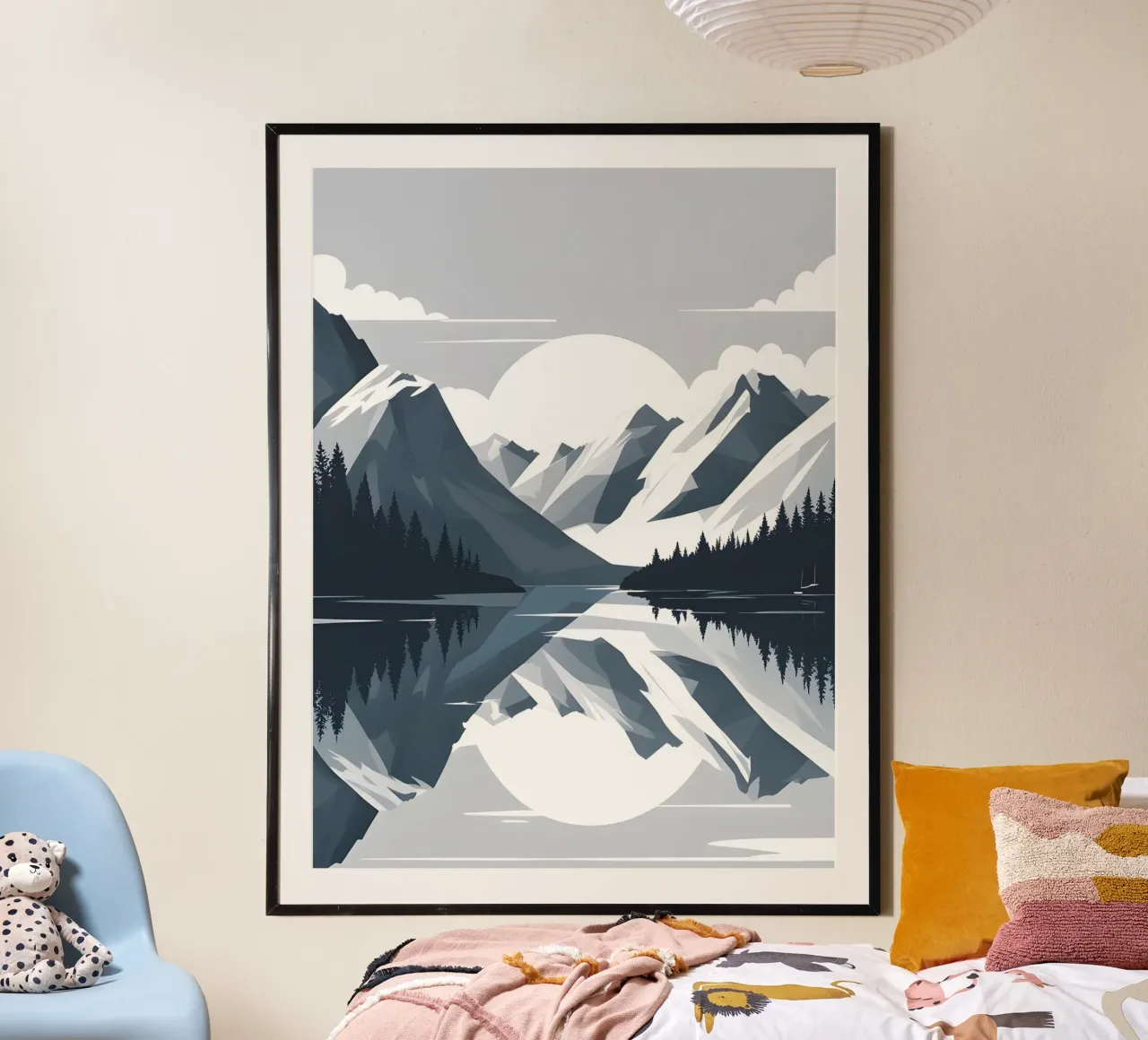Mountain reflection poster by LIFESTYLE OBJECTS