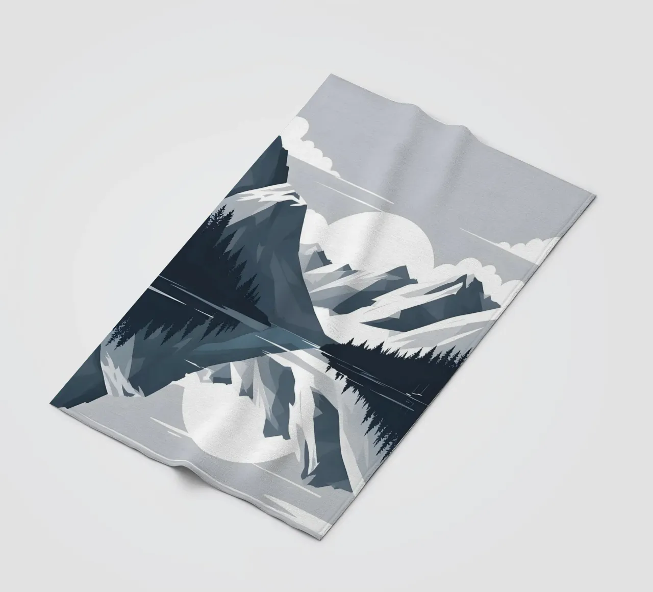Mountain reflection Fleecedecke von LIFESTYLE OBJECTS