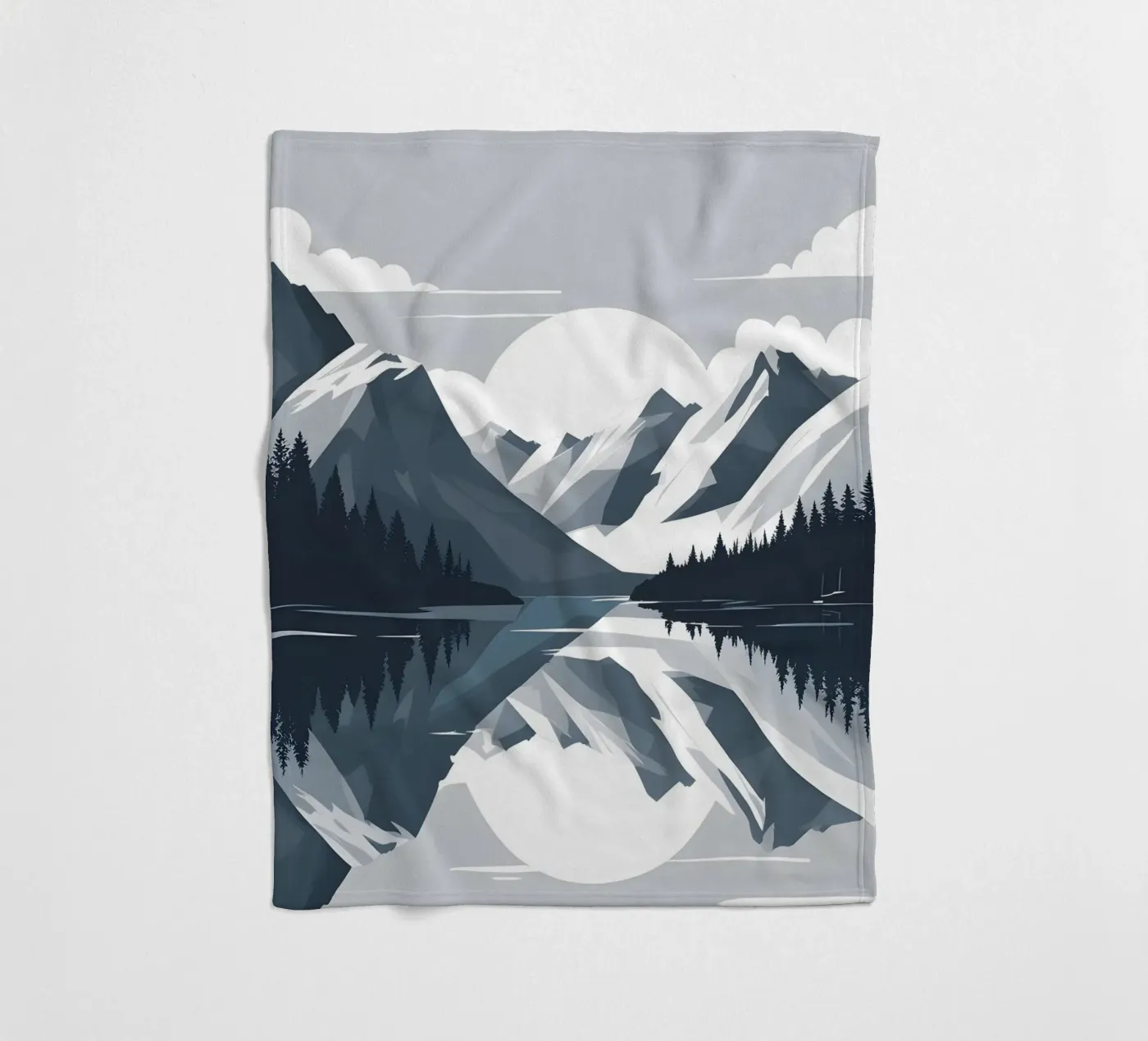 Mountain reflection Fleecedecke von LIFESTYLE OBJECTS