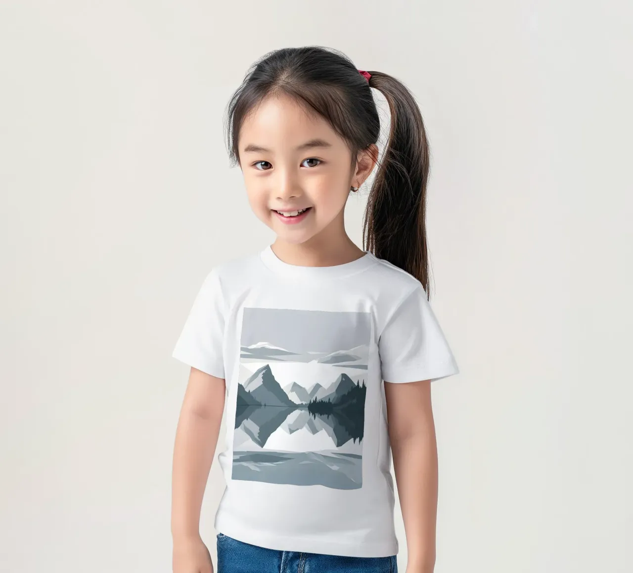 Riflessione sulle montagne t-shirt bambini da LIFESTYLE OBJECTS