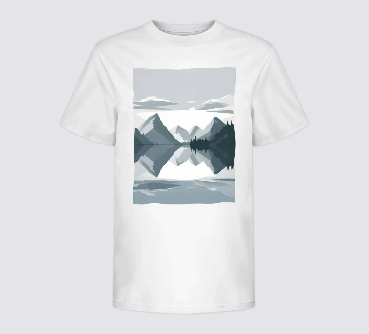Riflessione sulle montagne t-shirt bambini da LIFESTYLE OBJECTS