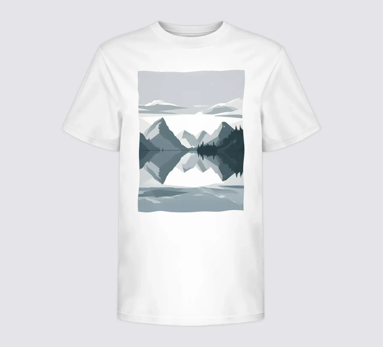 Riflessione sulle montagne t-shirt bambini da LIFESTYLE OBJECTS