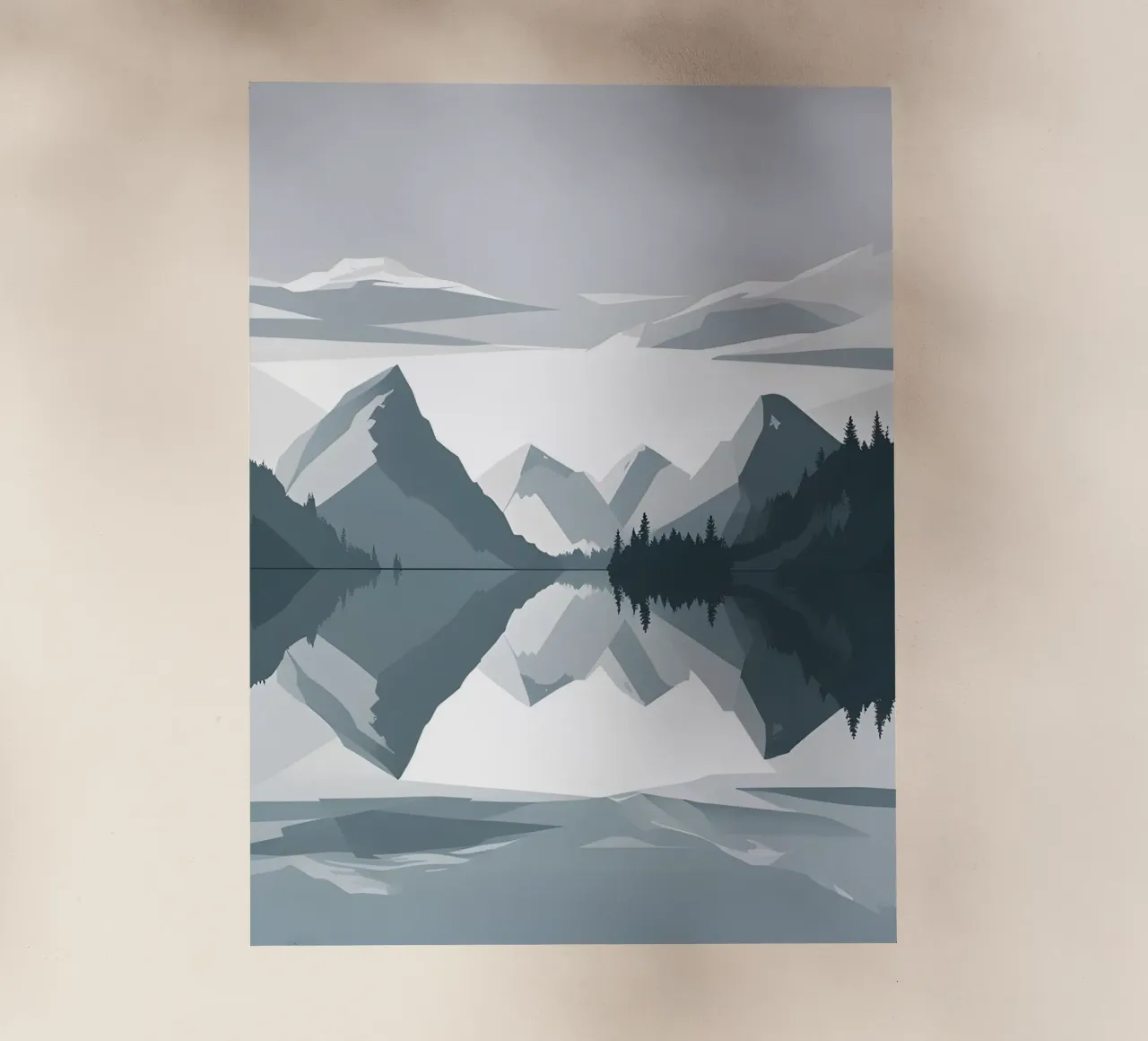 Riflessione sulle montagne pellicola backlit da LIFESTYLE OBJECTS