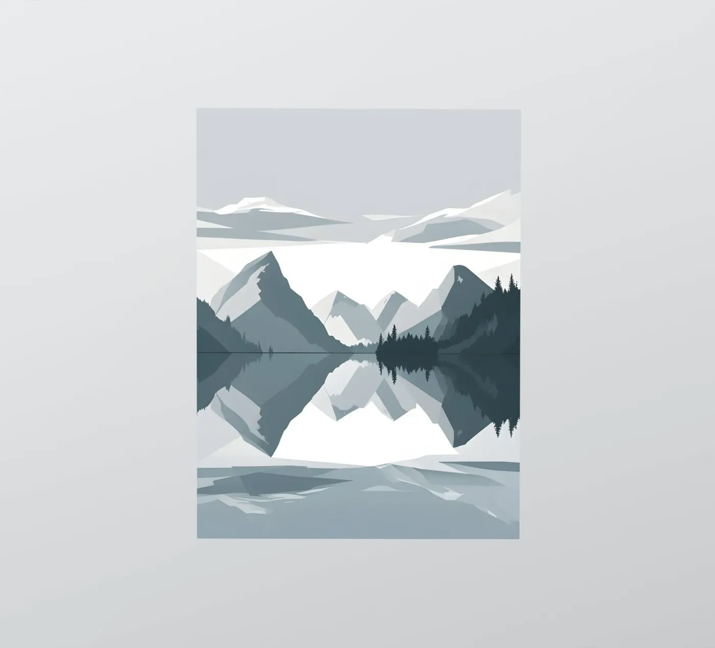 Mountain reflection sticker by LIFESTYLE OBJECTS