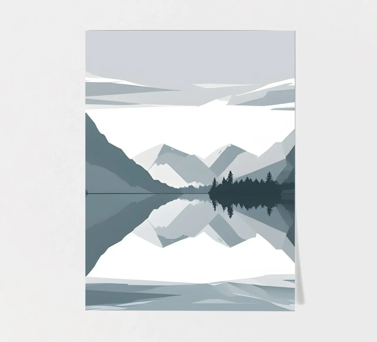 Mountain reflection sticker sheet by LIFESTYLE OBJECTS
