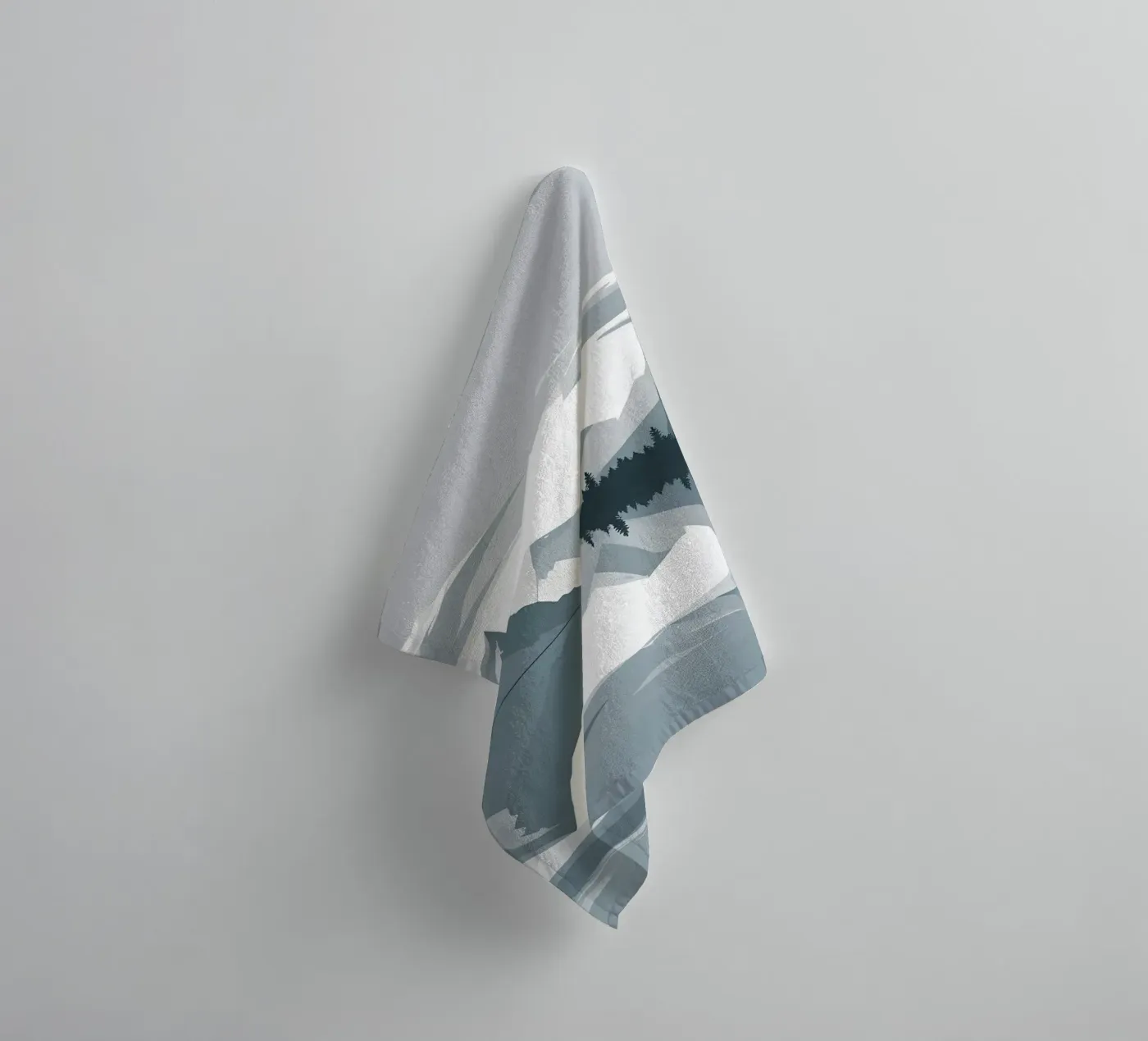 Mountain reflection towel by LIFESTYLE OBJECTS