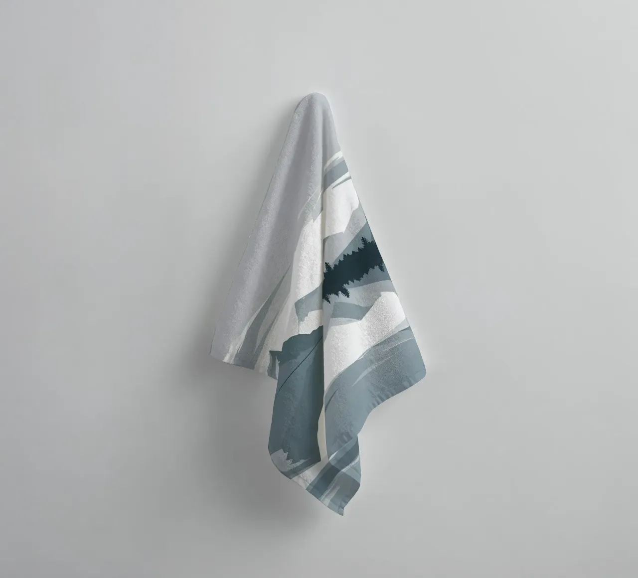 Mountain reflection towel by LIFESTYLE OBJECTS