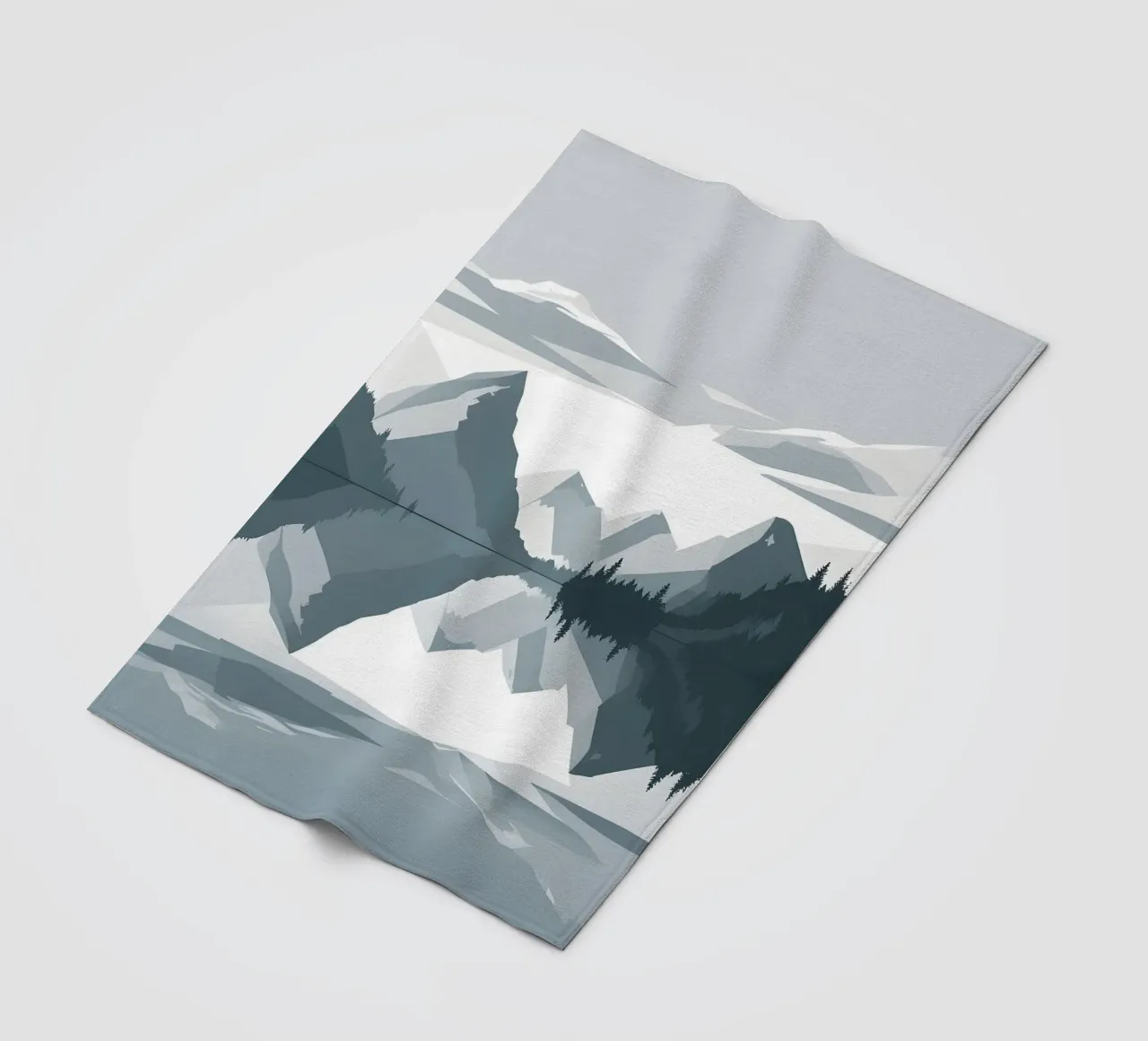 Reflexion im Gebirge Fleecedecke von LIFESTYLE OBJECTS