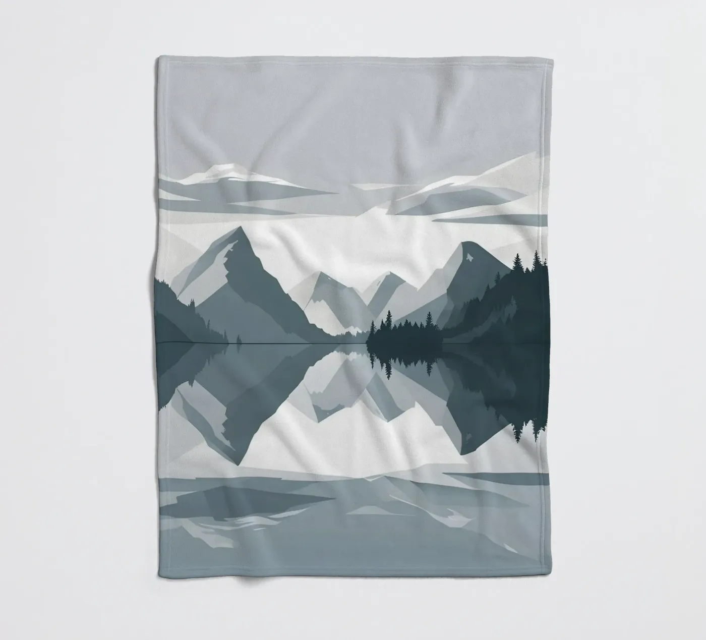 Mountain reflection coperta in pile da LIFESTYLE OBJECTS