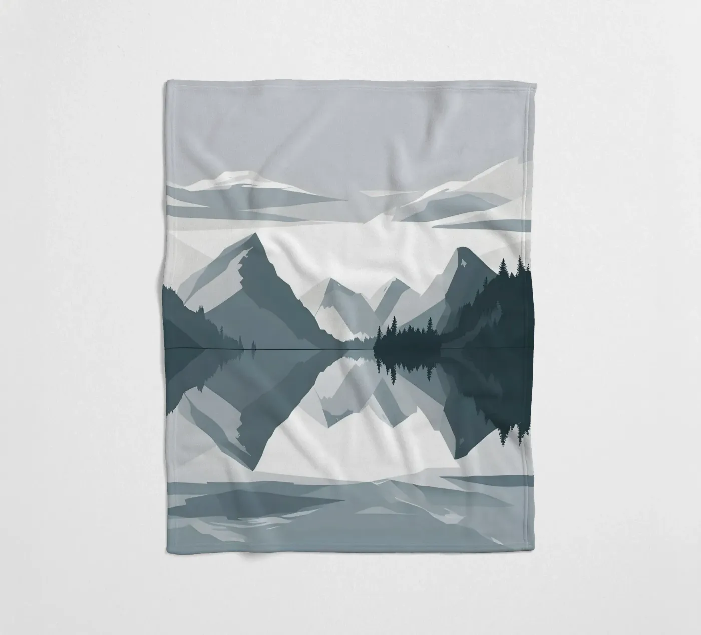 Mountain reflection coperta in pile da LIFESTYLE OBJECTS