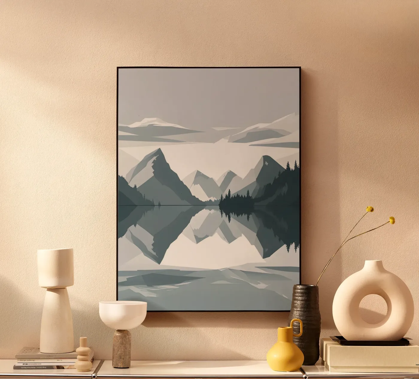 Mountain reflection acryl van LIFESTYLE OBJECTS