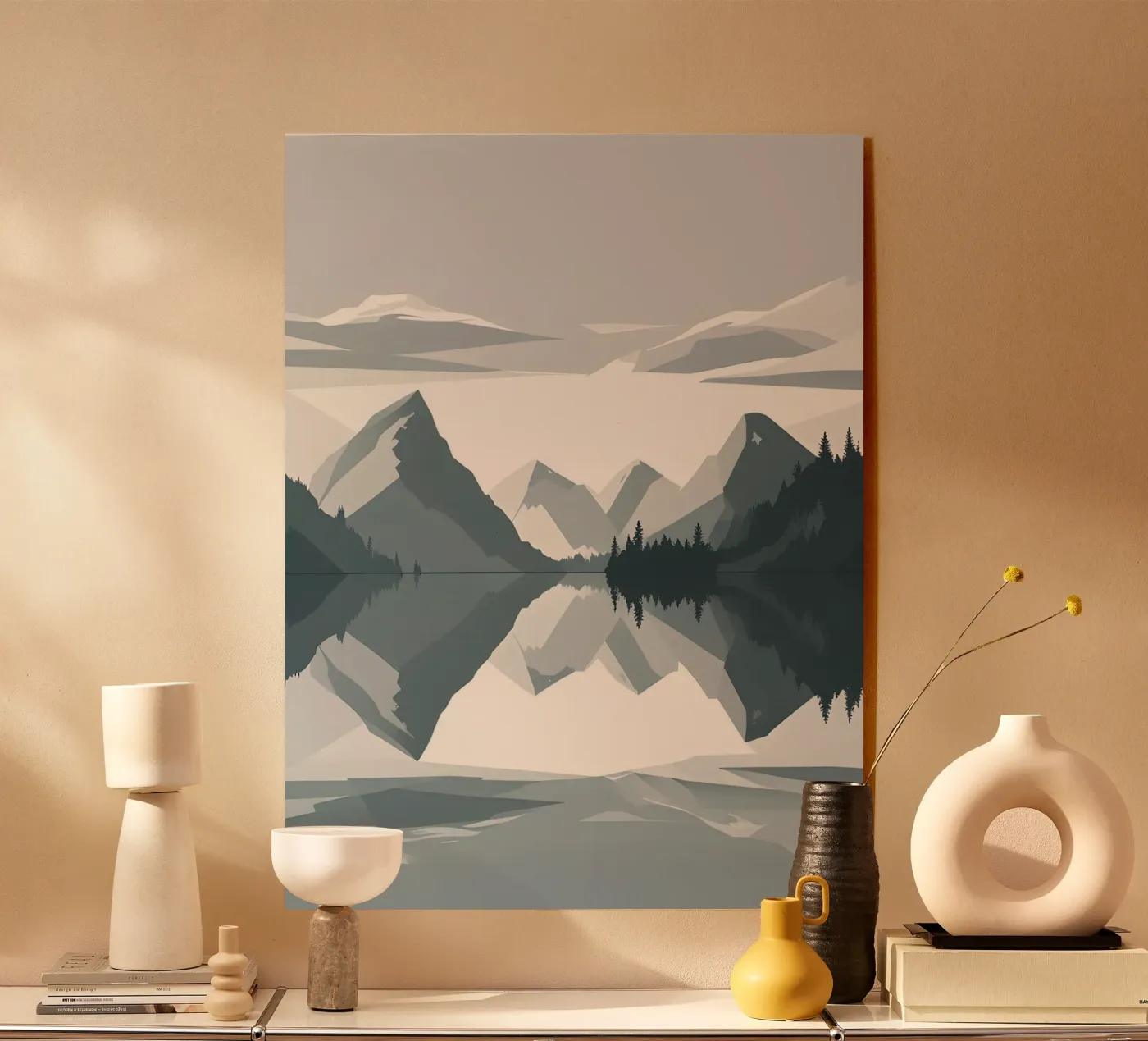 Mountain reflection acryl van LIFESTYLE OBJECTS
