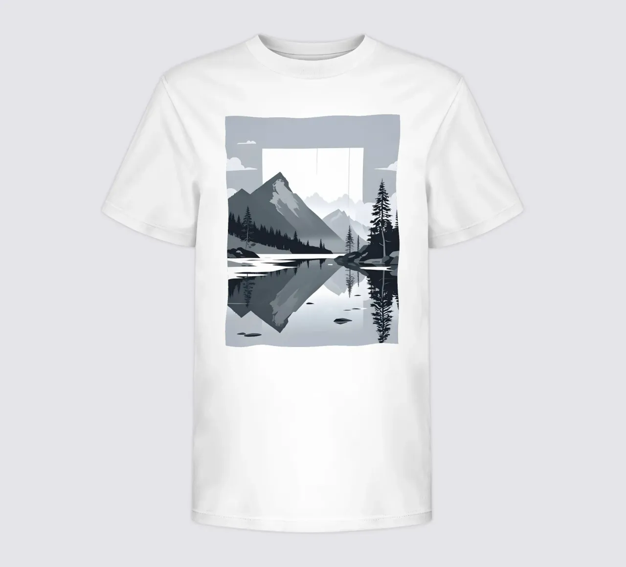 Riflessione sulle montagne t-shirt bambini da LIFESTYLE OBJECTS