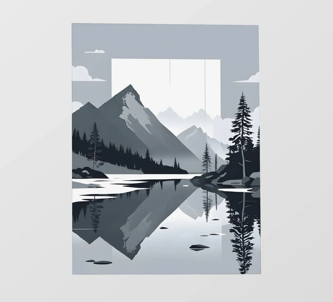 Mountain reflection Fototapete von LIFESTYLE OBJECTS