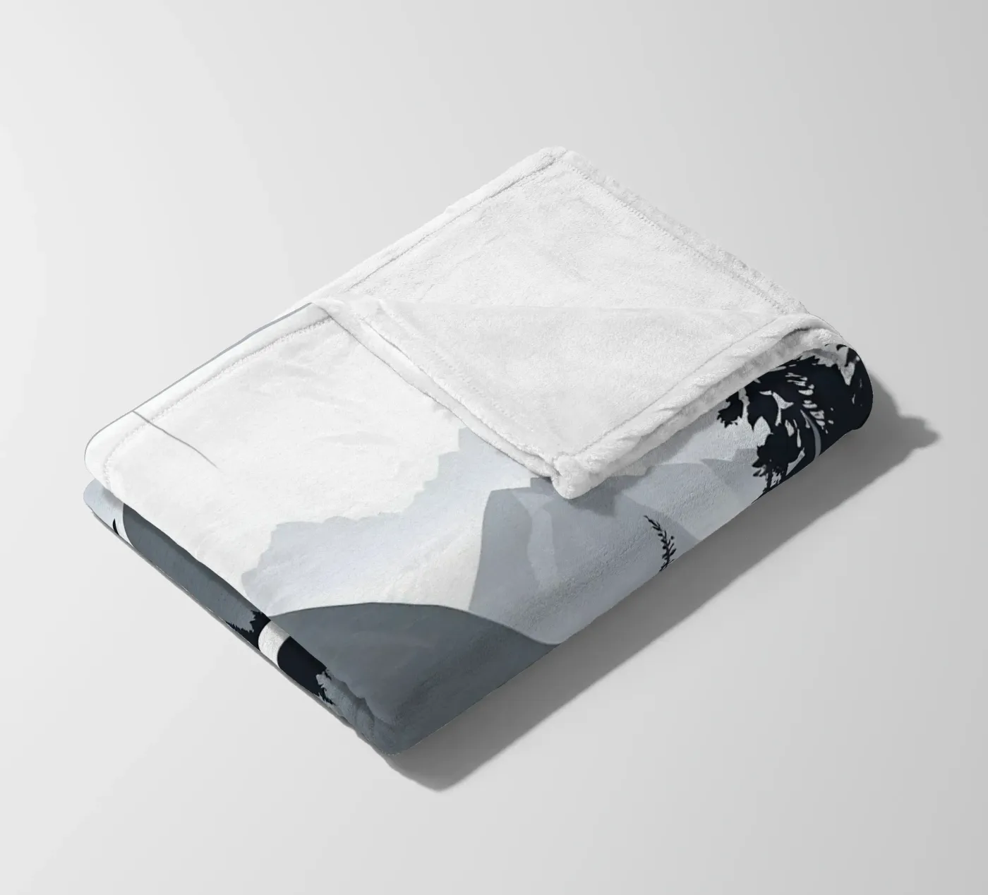 Mountain reflection fleece blanket by LIFESTYLE OBJECTS