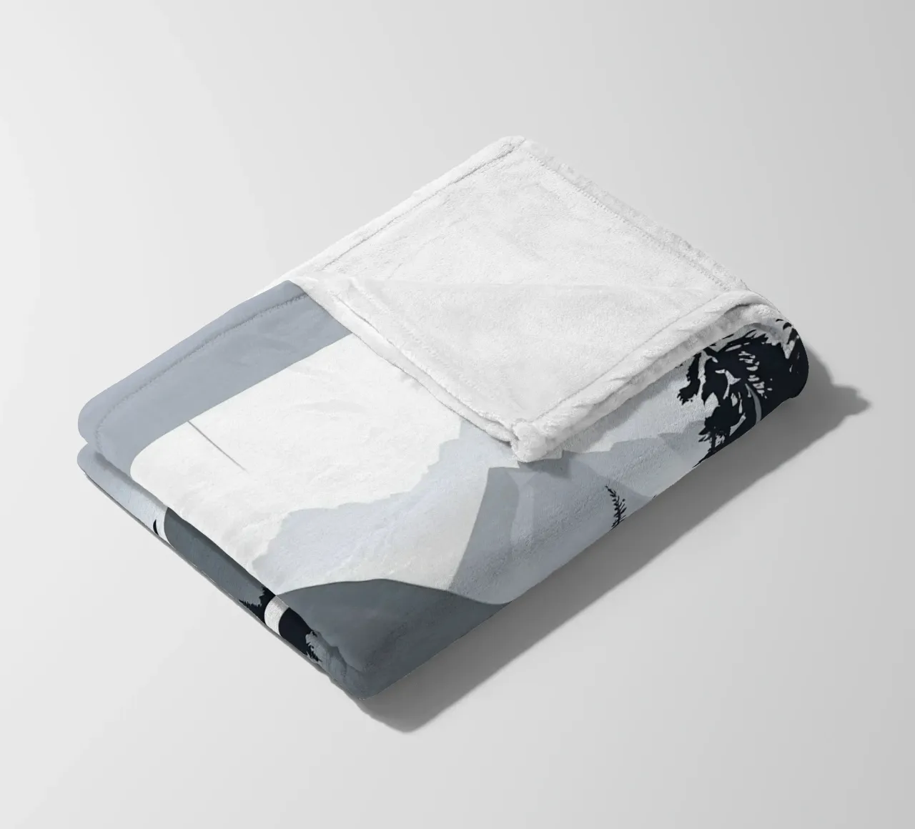 Reflexion im Gebirge Fleecedecke von LIFESTYLE OBJECTS