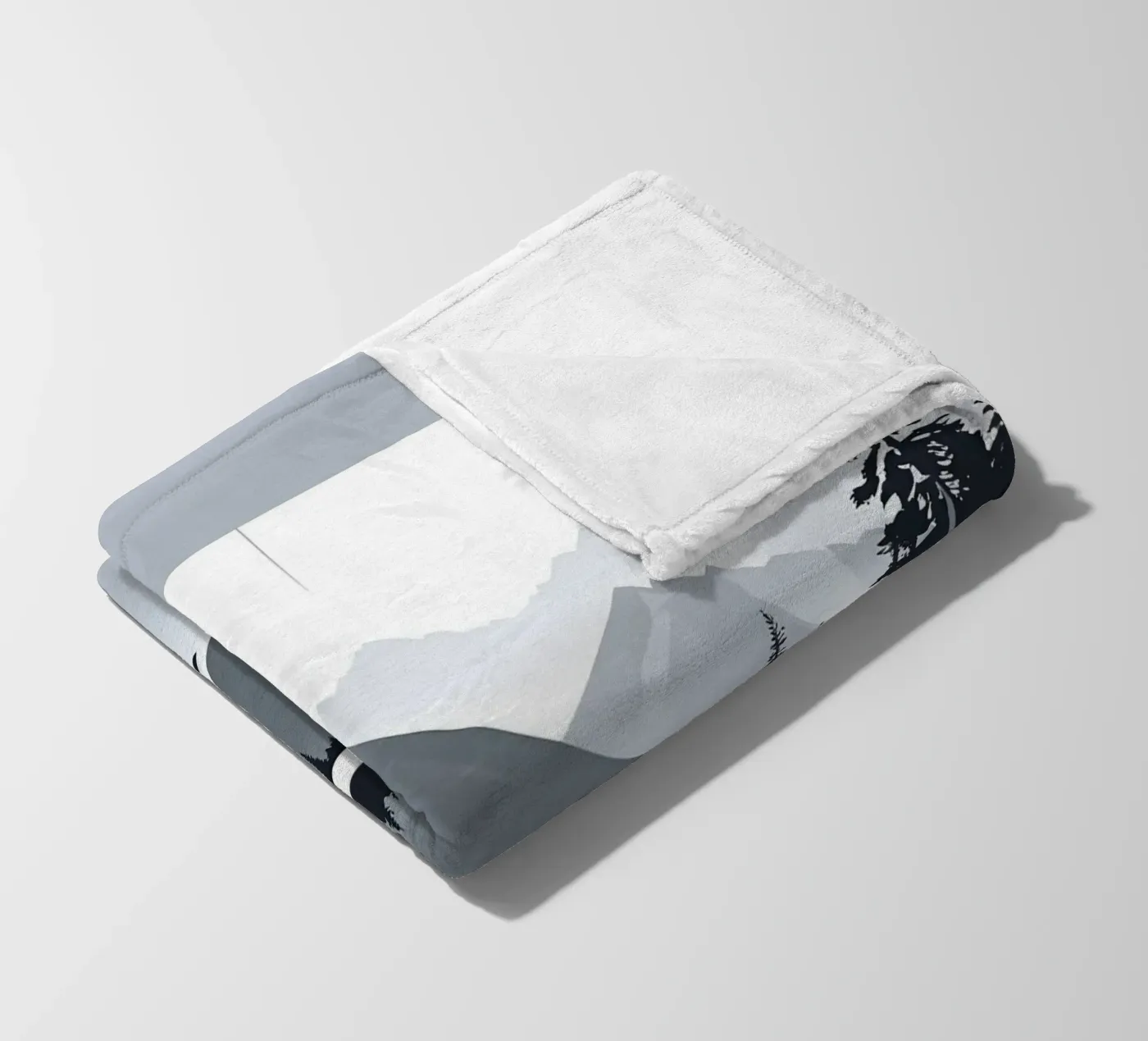 Riflessione sulle montagne coperta in pile da LIFESTYLE OBJECTS