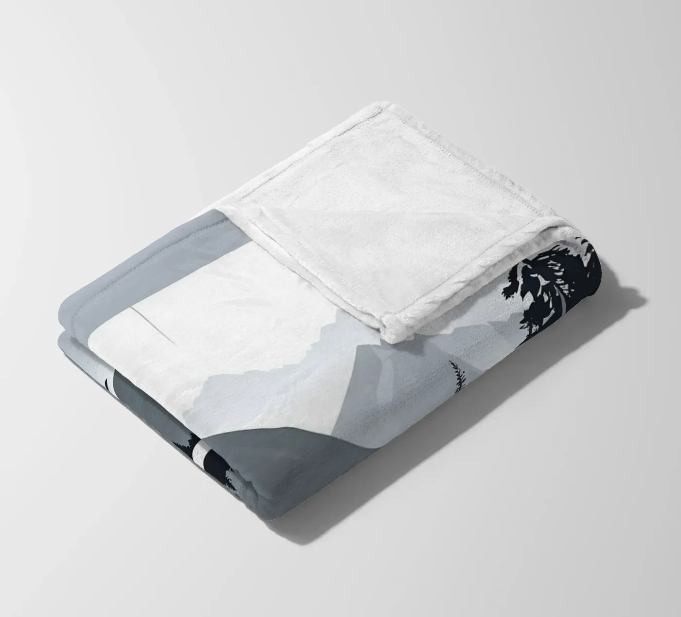 Mountain reflection fleece blanket by LIFESTYLE OBJECTS