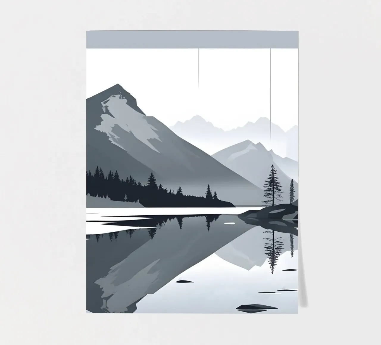 Mountain reflection sticker sheet by LIFESTYLE OBJECTS