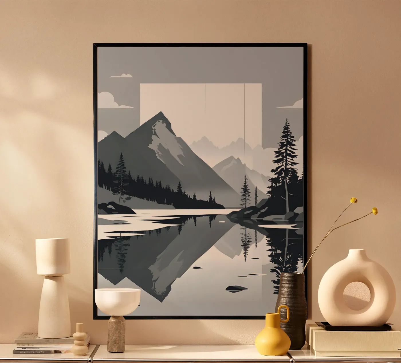 Mountain reflection poster by LIFESTYLE OBJECTS