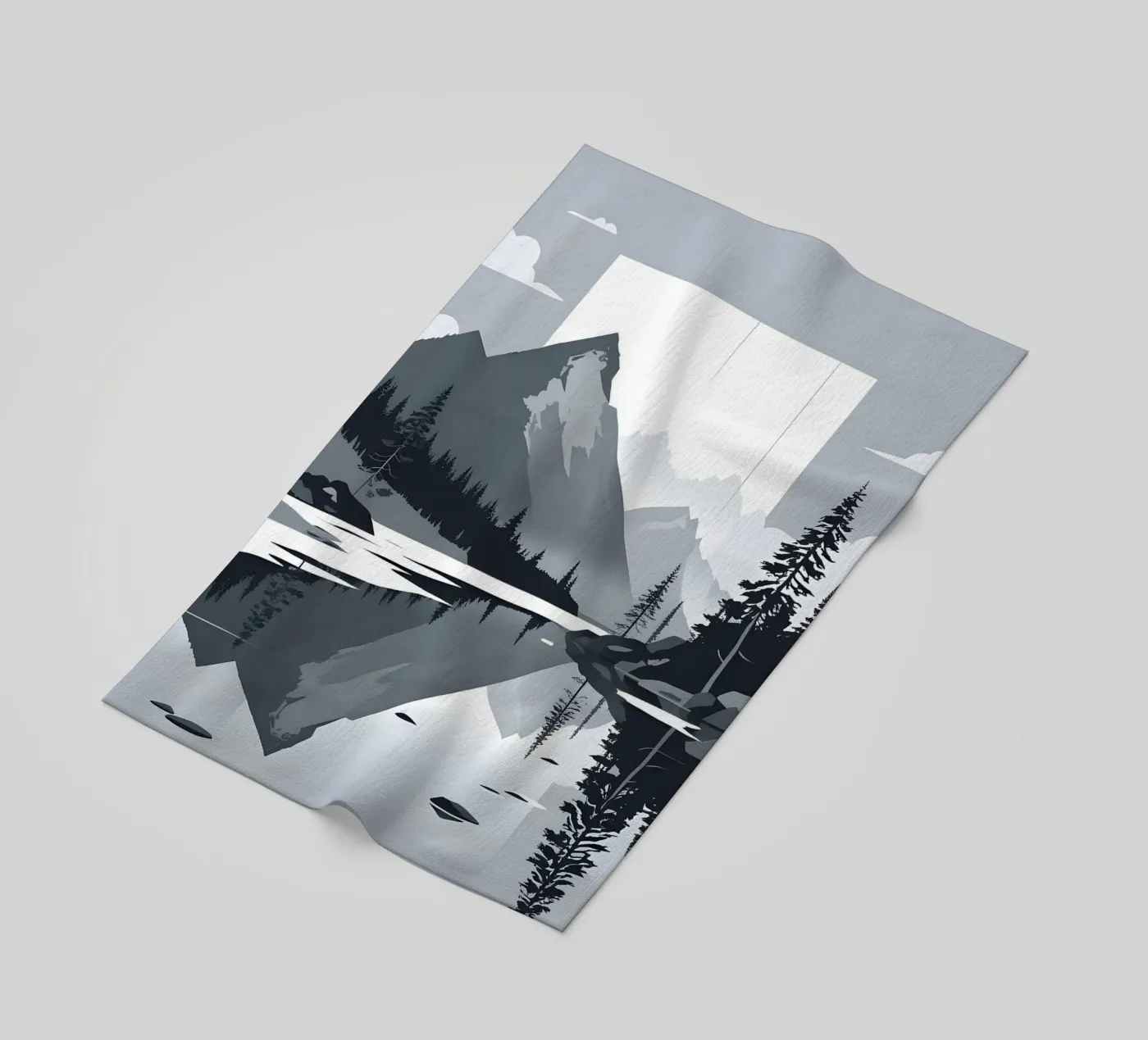 Riflessione sulle montagne telo mare da LIFESTYLE OBJECTS