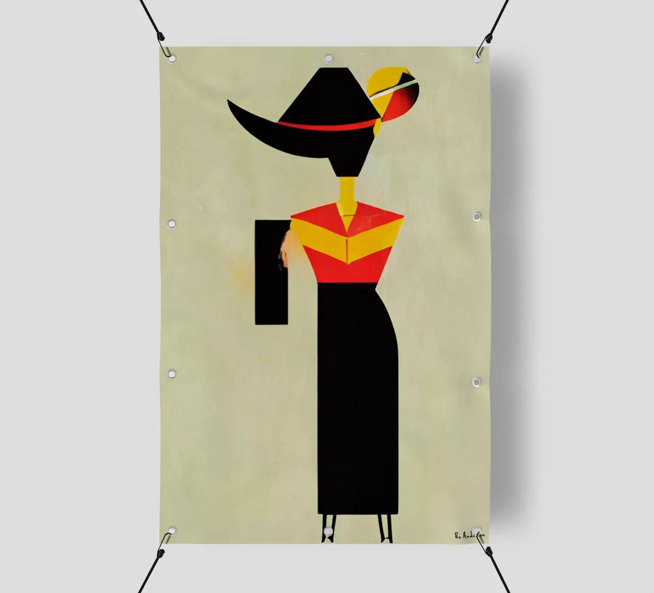 Ode To Picasso telo in pvc da Bo Anderson