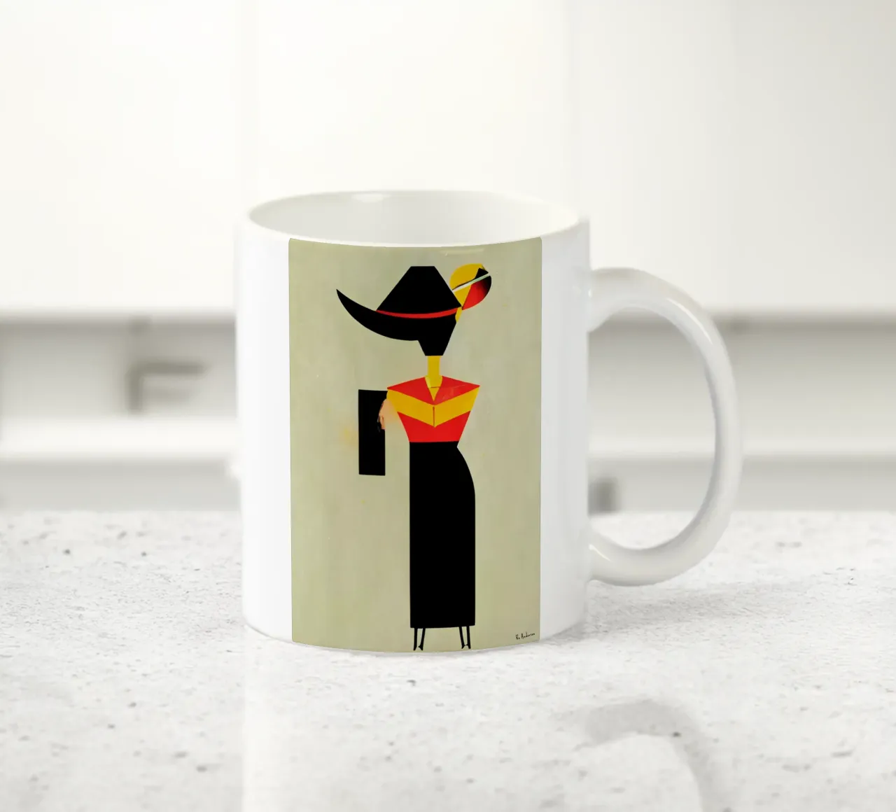 Ode To Picasso tazza in ceramica da Bo Anderson