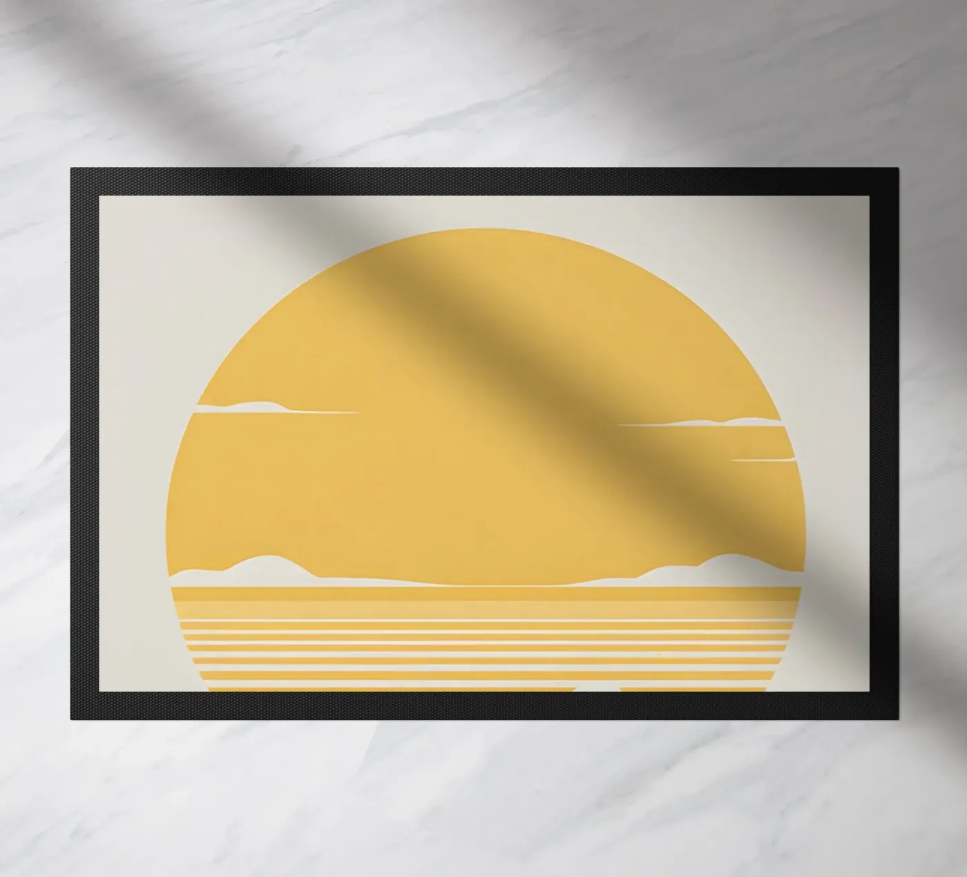 Perfect circle sun doormat by LIFESTYLE OBJECTS