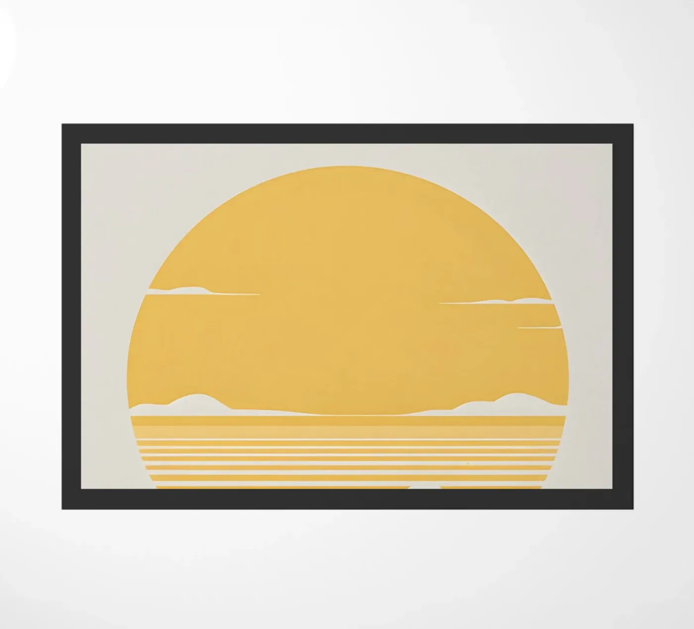 Perfect circle sun doormat by LIFESTYLE OBJECTS