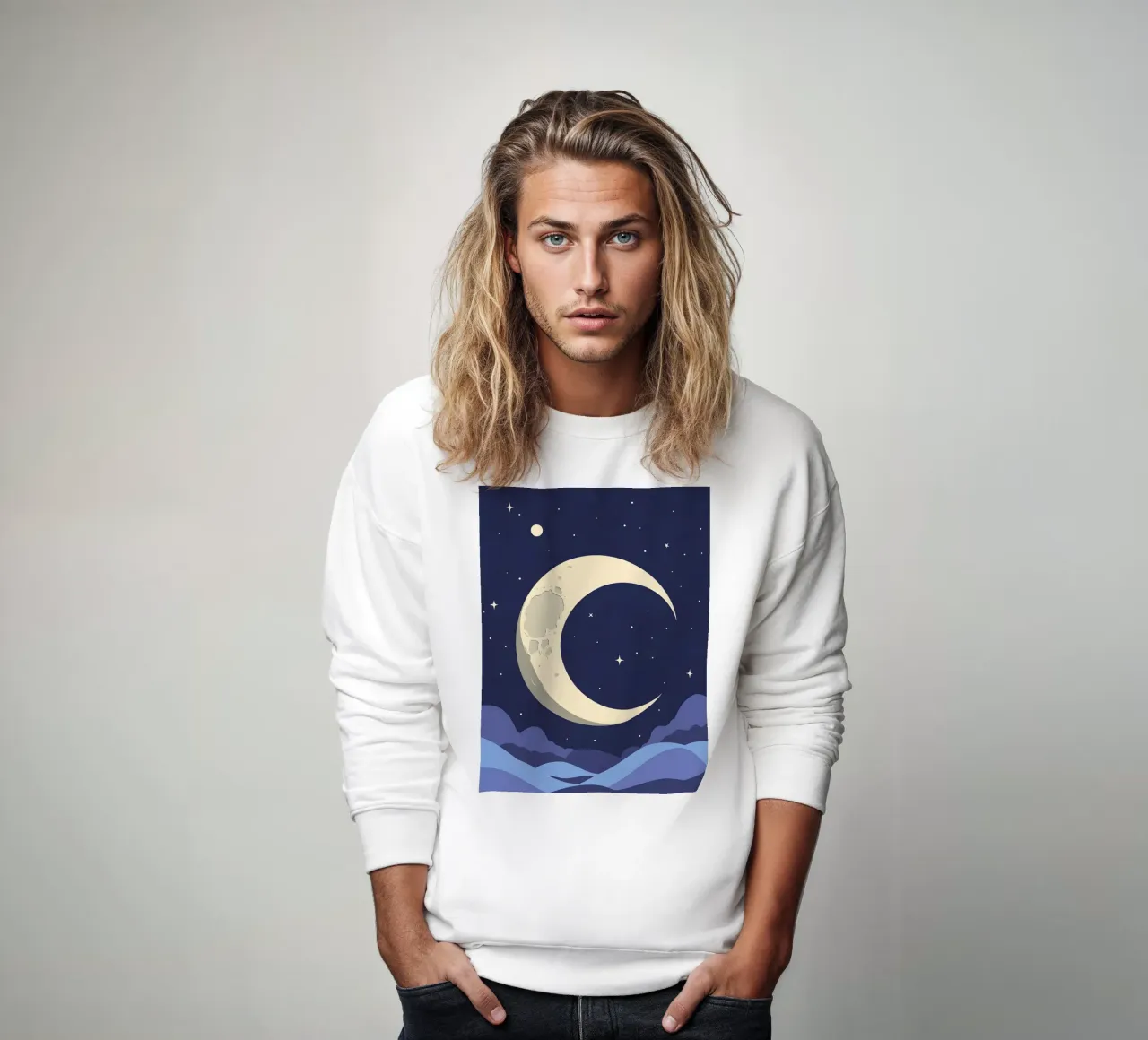 Forma di luna crescente felpa da LIFESTYLE OBJECTS