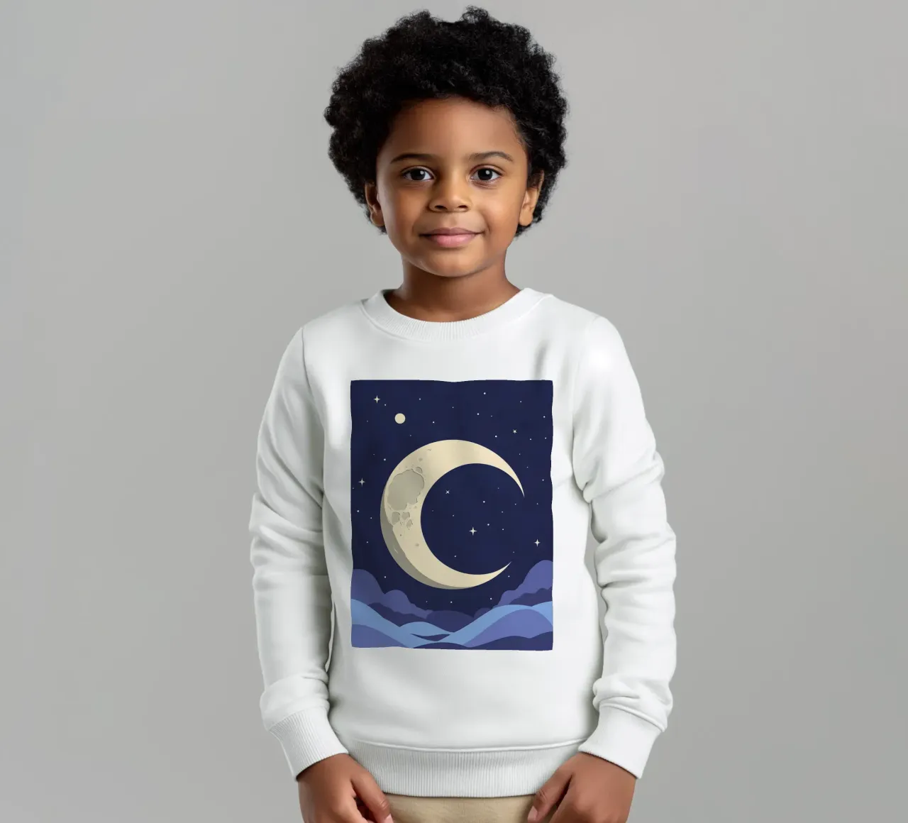 Forma di luna crescente felpa bambino da LIFESTYLE OBJECTS